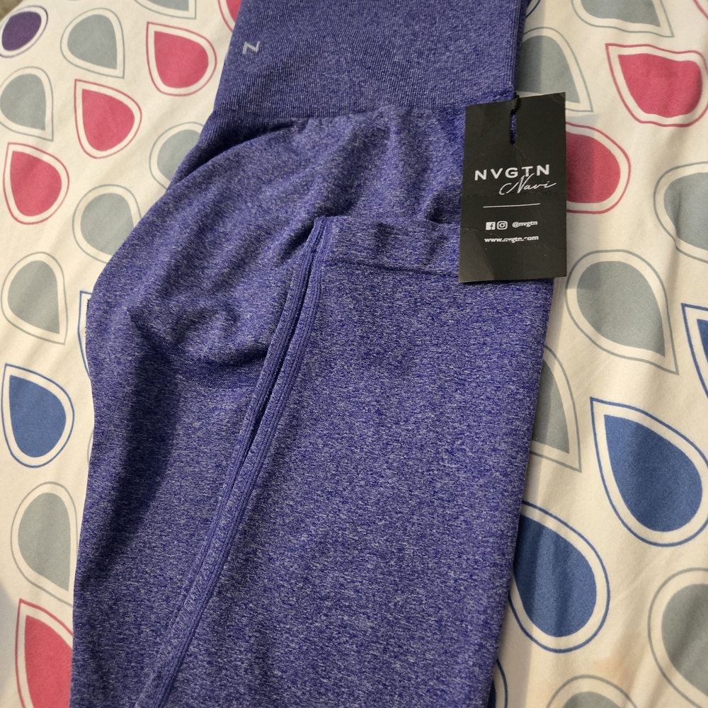 NVGTN Purple Leggings Stretchy Athletic Wear